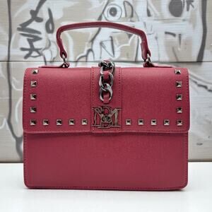 BADGLEY MISCHKA BORDEAUX VEGAN LEATHER HANDBAG